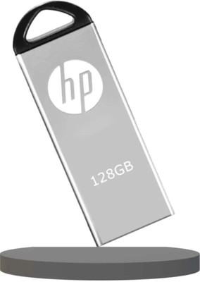 HP x220x 128 GB Pen Drive Compatible with Mobile, Laptop, Desktop Computer, Tablet, Audio Player USB 2.0 Metal Case(Silver)