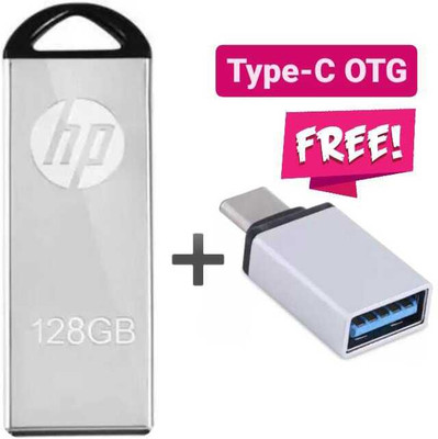 HP GNS V220w 128 GB Pen Drive  (Silver) For Rs. 467 @ 53 %