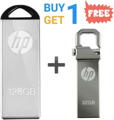 HP v250 128 GB Pen Drive(Silver, Grey)