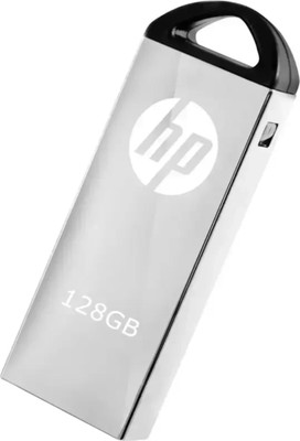 HP PENDRIVE 128GB USB FLASH DRIVES 128 GB Pen Drive Compatible with Mobile, Tablet, Laptop, Audio Player, Desktop Computer USB 2.0, USB 3.0 Metal Case(Grey)