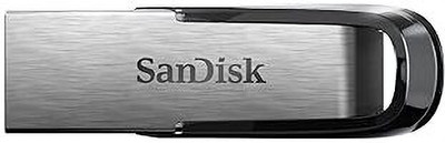 SanDisk Ultra Flair 64 GB Pen Drive Compatible with Laptop, Audio Player, Desktop Computer, Television USB 3.0 Metal Case(Grey, Black)