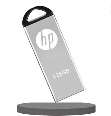 HP v220 rvp 128 GB Pen Drive Compatible with Tablet, Desktop Computer, Audio Player, Laptop, Netbook, Mobile USB 2.0, USB 3.0 Metal Case(Silver)