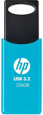 HP 712w 256GB USB 3.2 Flash Drive Blue 256 GB Pen Drive Compatible with Laptop USB 3.2 Plastic Case(Blue)