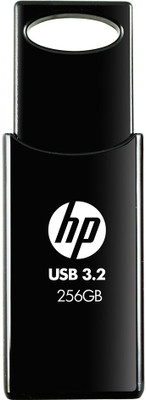 HP 712w 256GB USB 3.2 Flash Drive Black 256 GB Pen Drive Compatible with Laptop USB 3.2 Plastic