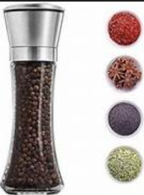 good kitchan tainless Steel Salt and Pepper Grinder Crusher Bottle Mill Shaker Stainless Steel, Silver Plated Traditional Pepper Mill(Silver, Pack of 1)