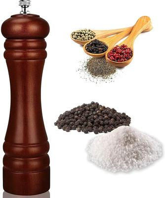 primil Wooden Traditional Pepper Mill Wooden Traditional Pepper Mill(Brown, Pack of 1)