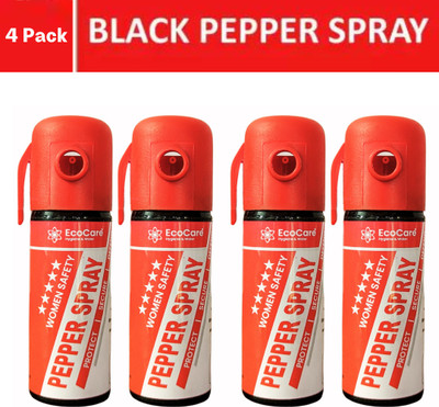 EcoCare Ultra Strong Women self Defence/Protection Pepper Spray |pack of 4| Each 55ML Pepper Foam Spray