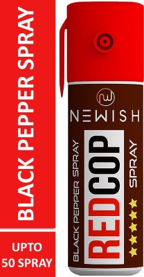 NEWISH Black Pepper Spray Self Defence for Women 50 Shots | 55 ml | Pepper Spray Pepper Stream Spray