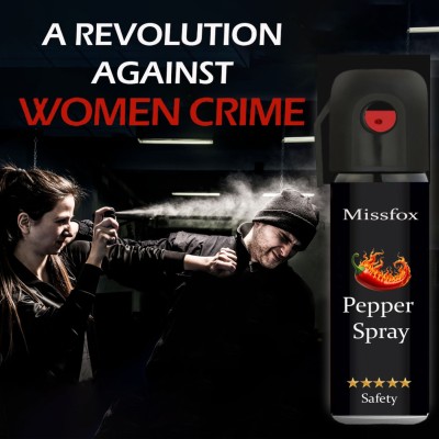 Missfox Ultra Strong Red Chilli Women Self Defence/Protection Pepper Spray, Pack Of 7 Pepper Stream Spray