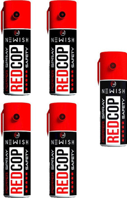 NEWISH Newish Powerful Self-Defence For Women 55 ml (red, Pack Of 5) Pepper Stream Spray