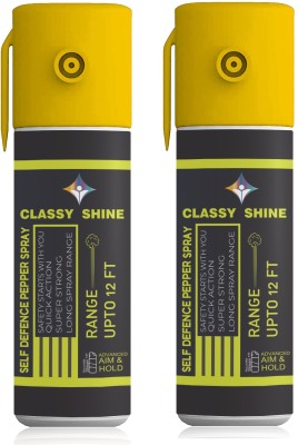 Classy Shine Ultra Strong Pepper Stream Spray Protection and Self Defence for Women Pepper Stream Spray