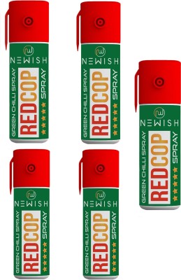 NEWISH Ultra Strong Green Chilli Women Self Defence/Protection Pepper Spray, Each 55 ml Pepper Stream Spray