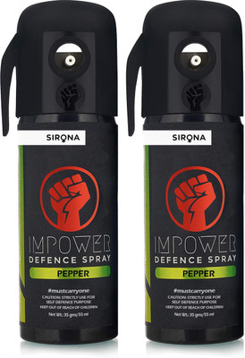 IMPOWER Powerful Self Defence for Women Safety Pack of 2,� 55 ml Each Pepper Gel Spray
