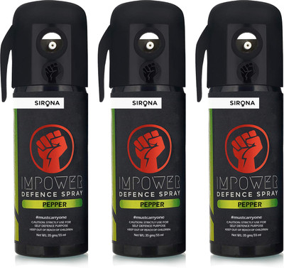 IMPOWER Ultra Strong Pepper Spray for Woman self Defence - 165 ml Pepper Foam Spray