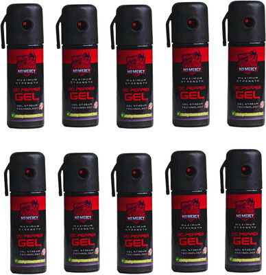 NO MERCY Self defance pepper Spray pack 0f 10 Pepper Stream Spray
