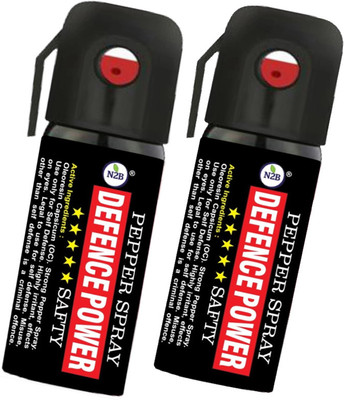 N2B Defence Power Women Self Defence Pepper Spray for Safety/Protection Pack of 2 Pepper Stream Spray
