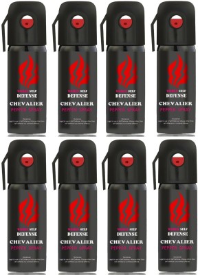 CHEVALIER Strong Pepper Spray for Women/Men Self Defence, Pack of 8 Pepper Stream Spray