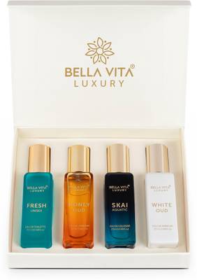 Bella vita organic Luxury Unisex Perfume Gift Set For Men &amp; Women- 4x20 ML Eau de Parfum  -  80 ml  (For Men &amp; Women)