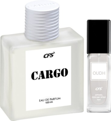 CFS Cargo White 100ml Eau De Parfum & Oudh White 25ml Long lasting Perfume Eau de Parfum  -  125 ml(For Men & Women)