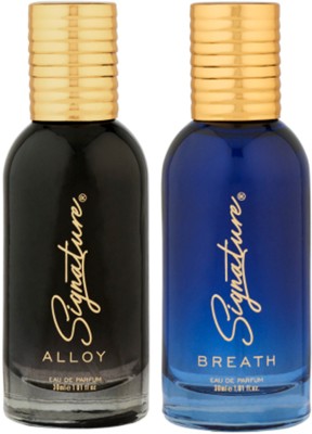 SIGNATURE Alloy & Breath Long Lasting Fragrance Occasional & Casual (30ML Each, Pack Of 2) Eau de Parfum  -  60 ml(For Men & Women)