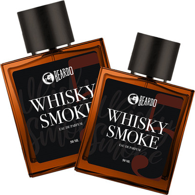 BEARDO Whisky Smoke Perfume for Men, 50ml | EAU DE PARFUM ( Pack of 2) Eau de Parfum – 100 ml (For Men)