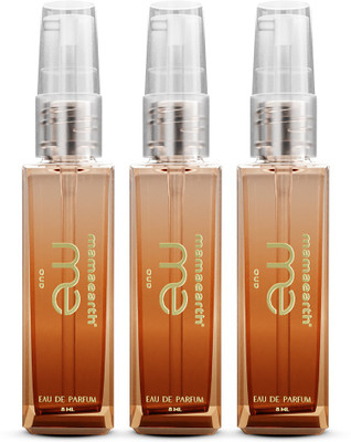 MamaEarth ME Oud Eau De Parfum to Unleash Your Confidence – Pack of 3 Eau de Parfum – 24 ml (For Men & Women)