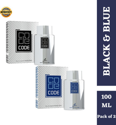 tfz Code Black & Blue Eau De Apparel Pefume 100 ML Each (Pack of 2) Perfume  -  200 ml(For Men & Women)