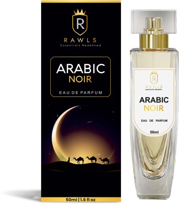 RAWLS Arabic Noir Perfume - Coffee, Jasmine, Vanilla & Cedar Wood | Long Lasting Eau de Parfum  -  50 ml(For Men & Women)