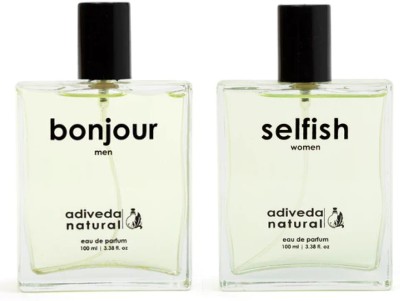 Adiveda Natural Bonjour and Selfish Eau de Parfum  -  100 ml(For Men & Women)