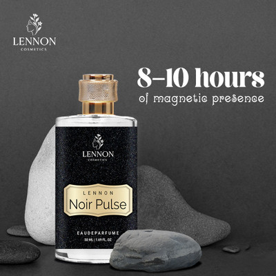LENNON COSMETICS Noir Pulse Eau De Parfum – Intense Woody Musk Perfume For Men – 50ml Eau de Parfum  -  50 ml(For Men & Women)