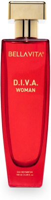 Bellavita D.I.V.A WOMEN Perfume with Bergamot, Black currant & Orris Notes|Long Lasting| Eau de Parfum  -  100 ml(For Women)