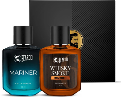 BEARDO Whisky Smoke Bourbon EDP & Mariner EDP Perfume Set | Gift |Strong & Long Lasting Perfume  -  100 ml(For Men)