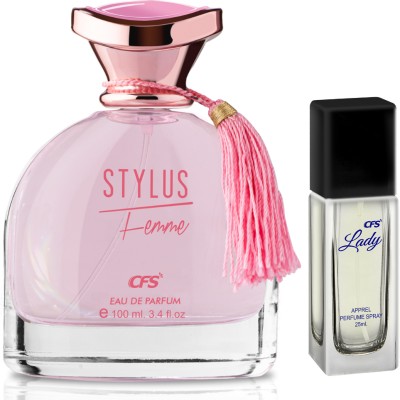 CFS Stylus Pink 100ml Eau De Parfum & Lady 25ml Long Lasting Perfume Perfume  -  125 ml(For Men & Women)