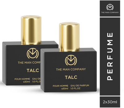 THE MAN COMPANY Talc Perfume for Men - Pack of 2 | Premium Long-Lasting Eau de Parfum - 60 ml(For Men)