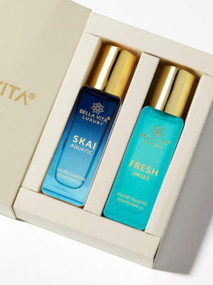BELLAVITA FRESH perfume & SKAI AQUATIC perfume combo|2X20ML|With Citrus & Woody Notes| Perfume - 40 ml(For Men & Women)