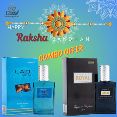 FORMLESS Rakhi Special Combo Offer Royal & Laid 30Ml Each Perfume  -  60 ml(For Men & Women)