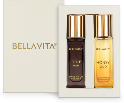 BELLAVITA KLUB MAN perfume & HONEY OUD perfume combo|2X20ML|With Citrus & Woody Notes| Eau de Parfum - 40 ml(For Men & Women)