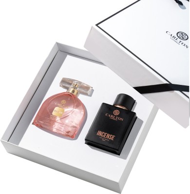 CARLTON LONDON Women Blush & Men Incense Gift Set of 2 - 100ml each Eau de Parfum  -  200 ml(For Men & Women)