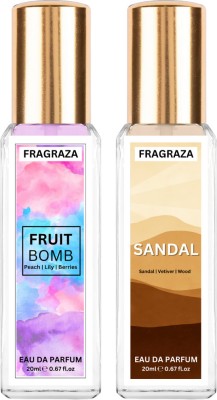 Fragraza Fruit Bomb & Sandal Perfume| Inspired Premium Fragrance| High Projection| Eau de Parfum  -  40 ml(For Men & Women)