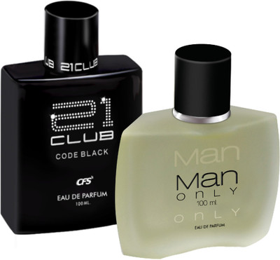 CFS Code Black & Man Only Black EDP Long Lasting Luxury Perfume Eau de Parfum  -  200 ml(For Men & Women)