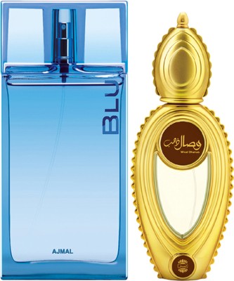 Ajmal Blu Woody and Wisal Dhahab Fruity Floral 90 & 50ML Eau de Parfum  -  140 ml(For Men)