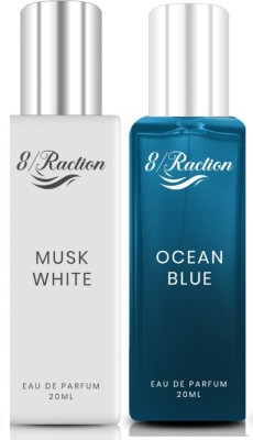 8Raction MUSK WHITE+OCEAN BLUE 20ML COMBO-02 Eau de Parfum  -  40 ml(For Men)