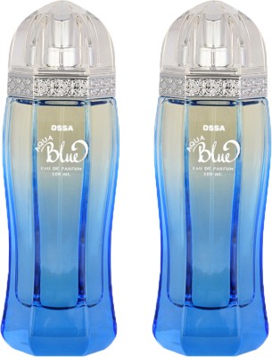 OSSA Aqua Blue EDP Long Lasting Premium Perfume With Fresh And Citrusy Notes(Packof2) Eau de Parfum  -  200 ml(For Men)