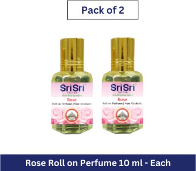 Sri Sri Tattva Aroma Rose Roll Perfume 10 ml Each (Pack of 2) Perfume  -  20 ml(For Men & Women)