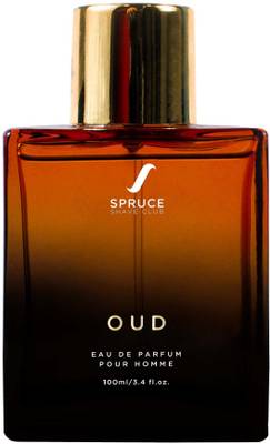 Spruce Shave Club Oud Perfume For Men 100ml|EDP Musk Mens Perfume | Long Lasting Oudh Cologne Eau de Parfum  -  100 ml