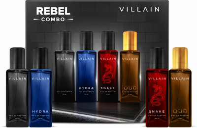 VILLAIN 20ml perfect combo04 snake+classic+oud+hydra Eau de Parfum  -  80 ml(For Men & Women)
