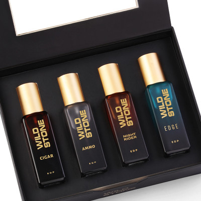 Wild Stone Luxury Perfume Gift Set for Men | 20ml x 4 Long Lasting & Premium Fragrance | Eau de Parfum - 80 ml(For Men)