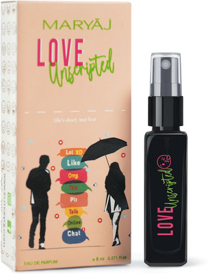 MARYAJ Love Unscripted EDP Gift for Him & Her Long Lasting Scent Spray Eau de Parfum - 8 ml(For Men & Women)