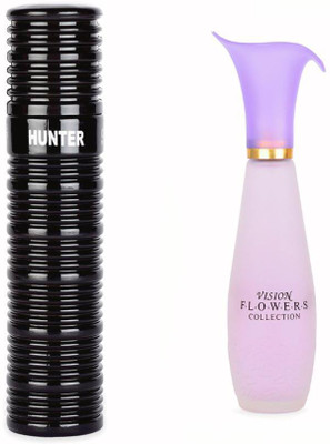 OSSA Hunter EDP 100ml And Vision Flower EDP 35ml (Pack of 2) Long Lasting Fragrance Eau de Parfum  -  135 ml(For Men & Women)