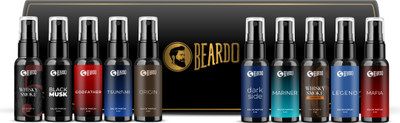 BEARDO Perfume Trial Kit | Gift Set for Men | Long Lasting Fragrances | 10 x 5 ml Eau de Parfum  -  50 ml(For Men)